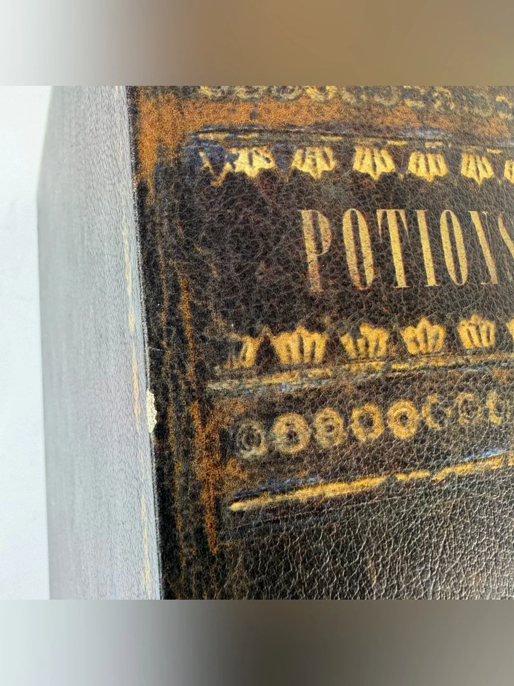 Halloween Faux Potions Book Box Hidden Storage  Vintage Style 11x14 Large Decor
